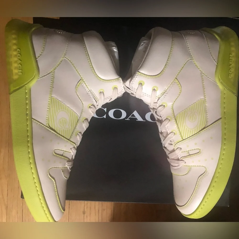 Coach Citysole High Top Sneaker With Trompe L'oeil BNWT💎 - Picture 5 of 11